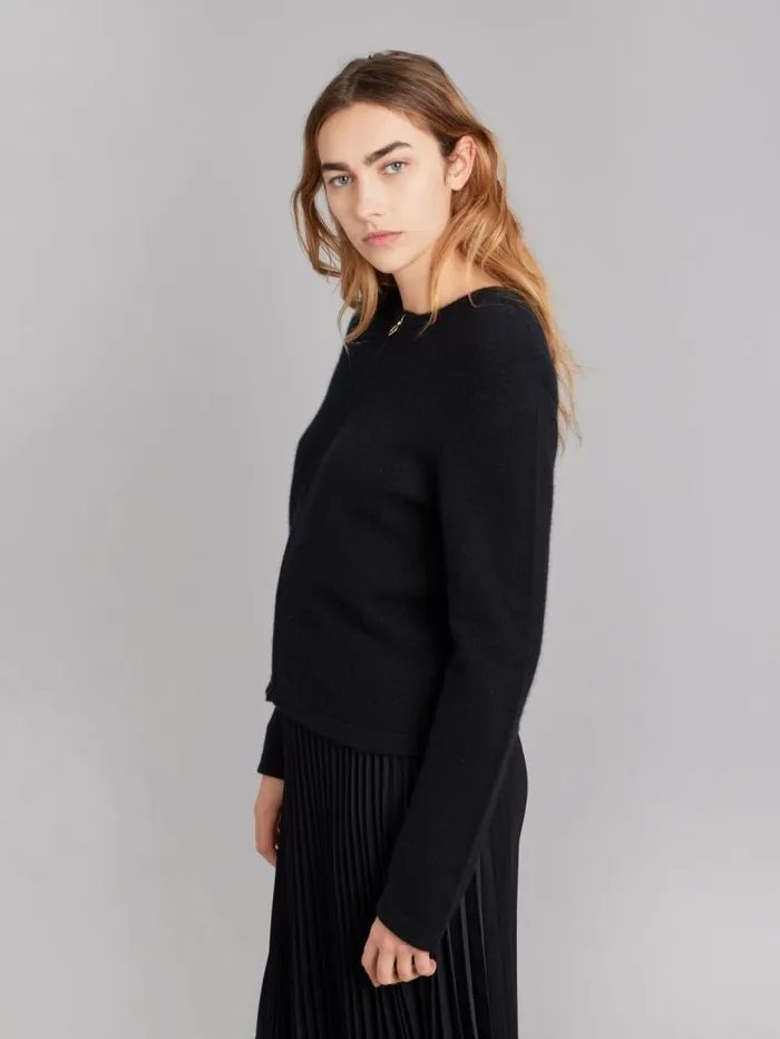 Women Cardigans Agns B Black 100 Cashmere Zip Cardigan Women Cardigans Agns B Black 100 Cashmere Zip Cardigan