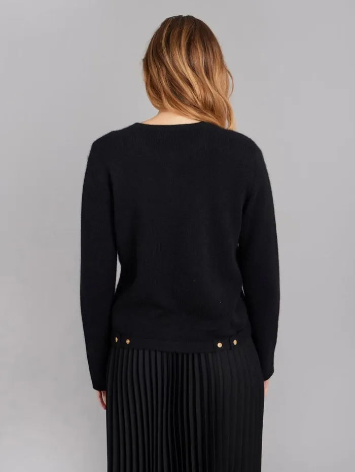 Women Cardigans Agns B Black 100 Cashmere Zip Cardigan Women Cardigans Agns B Black 100 Cashmere Zip Cardigan