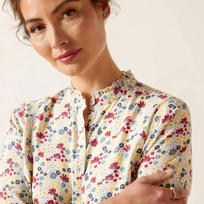 Women Clarion Blouse Mod Floral Ariat TShirts and Tops Women Clarion Blouse Mod Floral Ariat TShirts and Tops