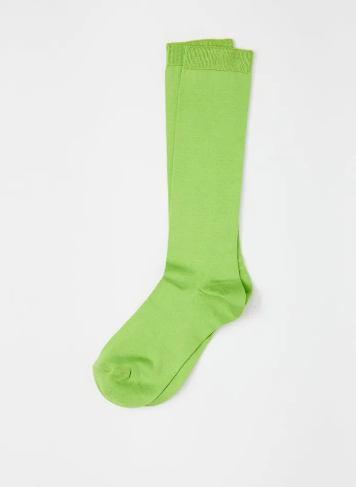 Women Classic Socks Bright Green Tibi Socks