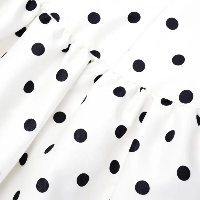 Women Cream Polka Dot Taffeta Midi Dress Self Portrait Dresses