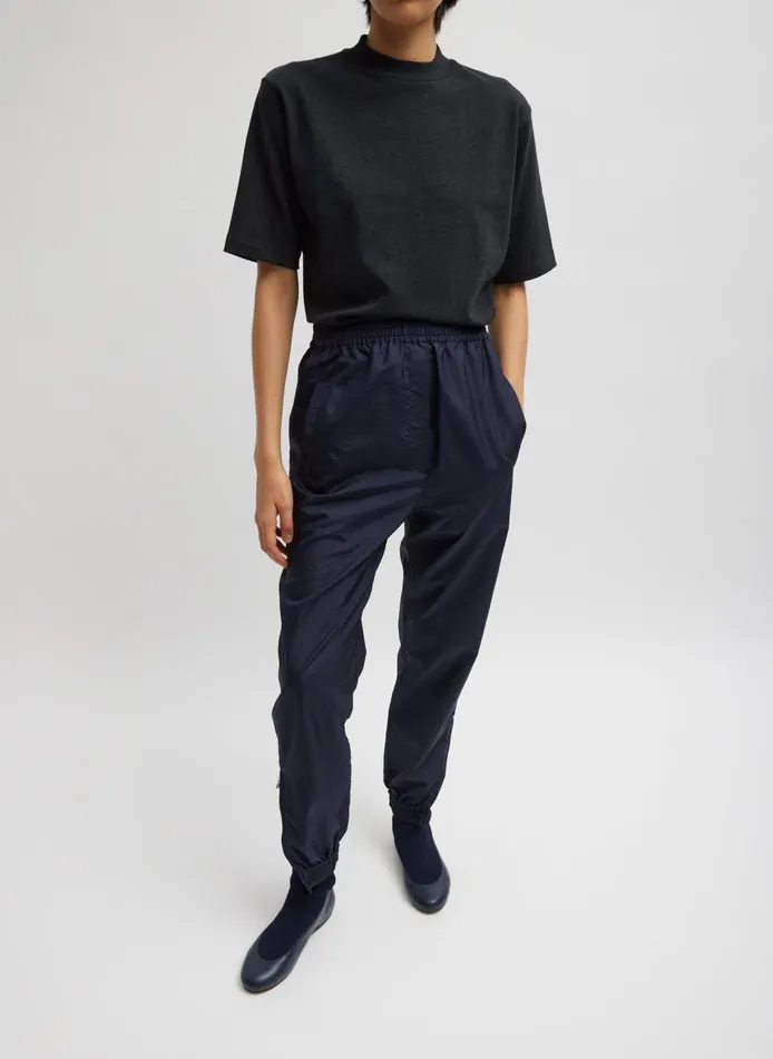 Women Crispy Nylon Kat Jogger Navy Tibi Fundamentals