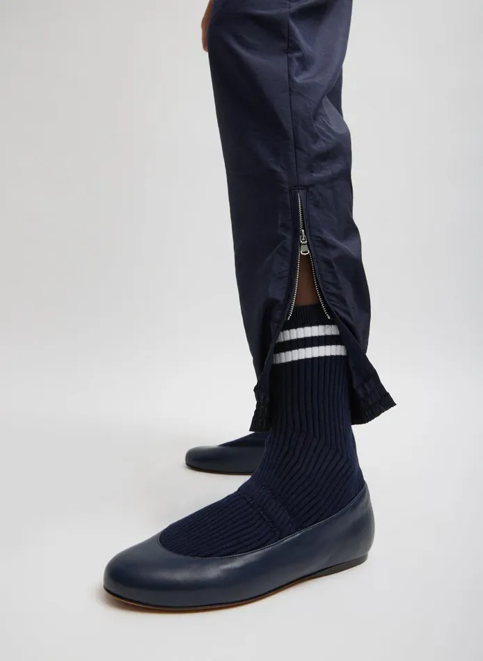 Women Crispy Nylon Kat Jogger Navy Tibi Fundamentals