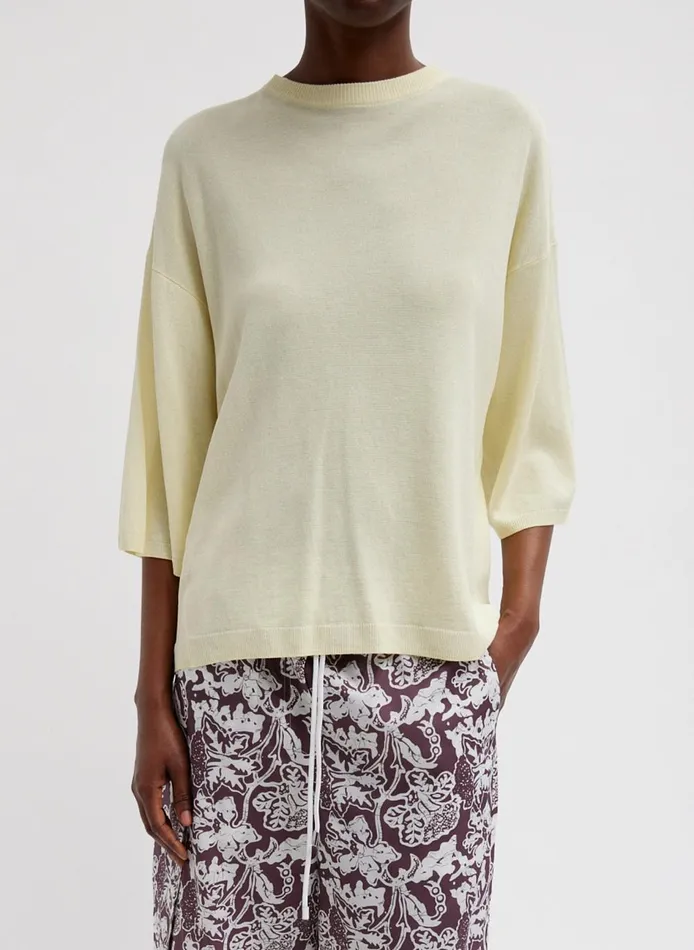 Women Crispy Sweater Oversized Easy TShirt Butter Tibi Knitwear and Sweatshirts