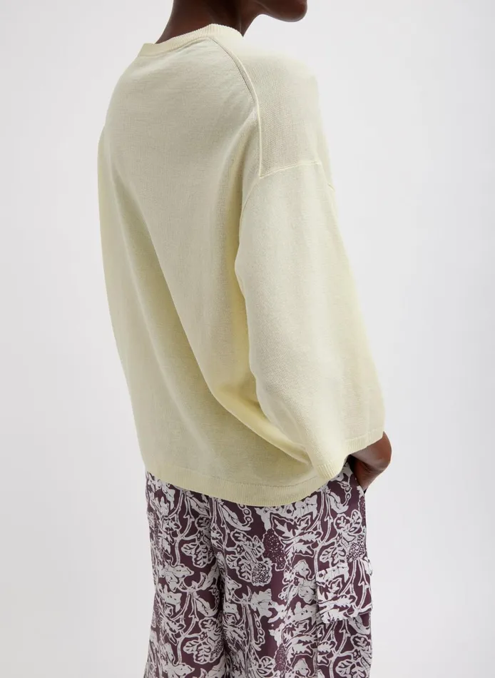 Women Crispy Sweater Oversized Easy TShirt Butter Tibi Knitwear and Sweatshirts