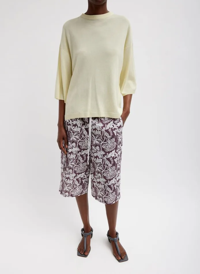 Women Crispy Sweater Oversized Easy TShirt Butter Tibi Knitwear and Sweatshirts