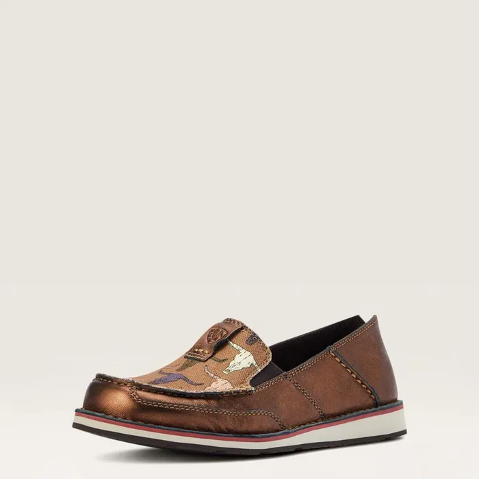 Women Cruiser Metallic Bronze Pink Steerhead Ariat Shoes and Sneakers