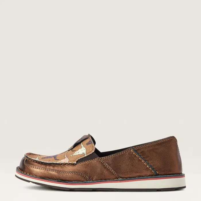Women Cruiser Metallic Bronze Pink Steerhead Ariat Shoes and Sneakers Women Cruiser Metallic Bronze Pink Steerhead Ariat Shoes and Sneakers
