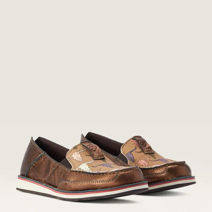 Women Cruiser Metallic Bronze Pink Steerhead Ariat Shoes and Sneakers Women Cruiser Metallic Bronze Pink Steerhead Ariat Shoes and Sneakers