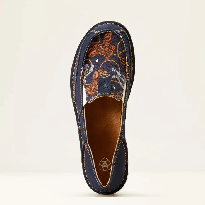 Women Cruiser Navy Blue Suede Saddle Up Print Ariat Shoes and Sneakers Women Cruiser Navy Blue Suede Saddle Up Print Ariat Shoes and Sneakers