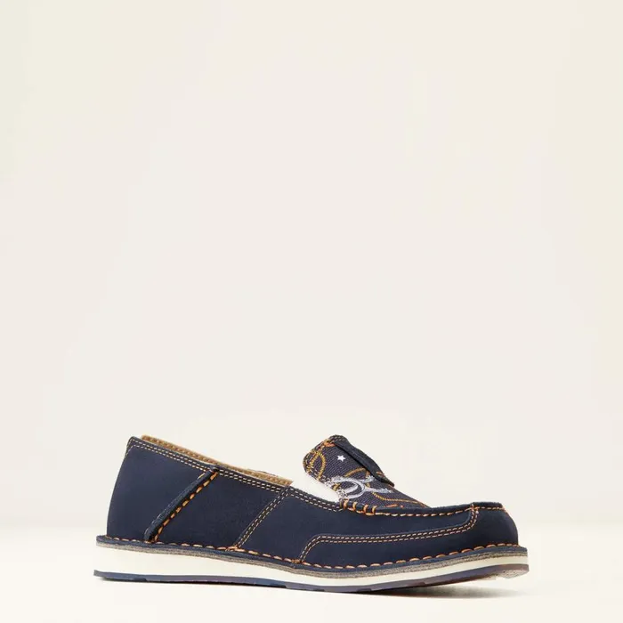 Women Cruiser Navy Blue Suede Saddle Up Print Ariat Shoes and Sneakers Women Cruiser Navy Blue Suede Saddle Up Print Ariat Shoes and Sneakers