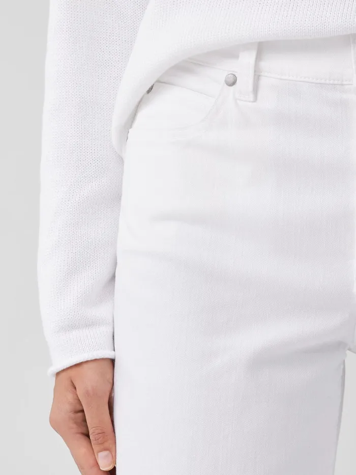 Women Denim Eileen Fisher Organic Cotton Denim WideLeg Jean White