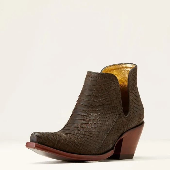 Women Dixon Python Western Boot Chocolate Ariat Western Boots