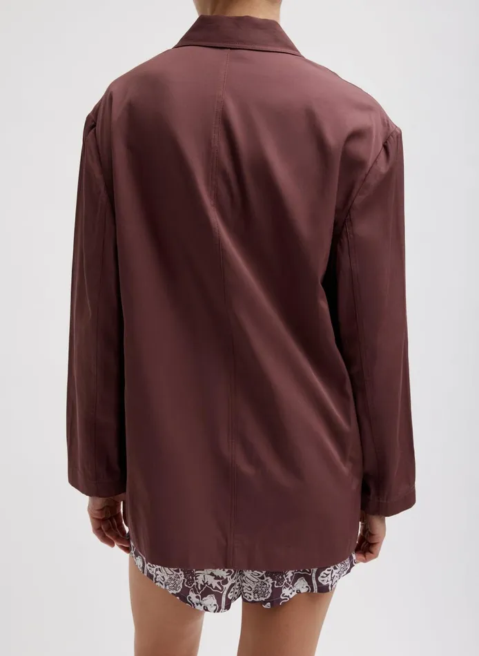 Women Drapey Suiting Liam Blazer Cinnamon Tibi Suits