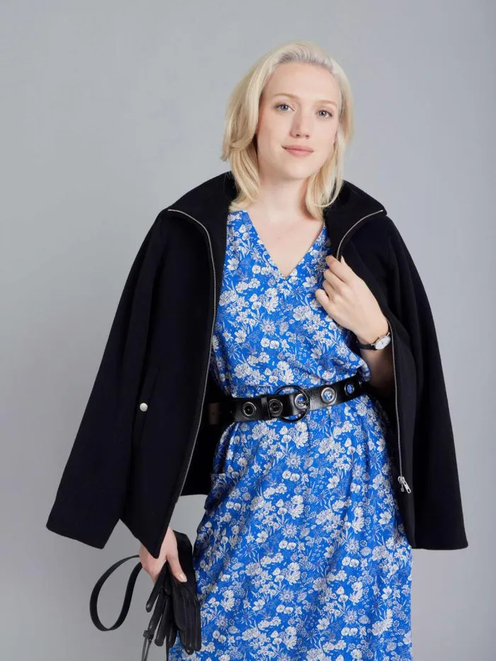 Women Dresses Agns B Blue Voile Flower Print Dress Women Dresses Agns B Blue Voile Flower Print Dress
