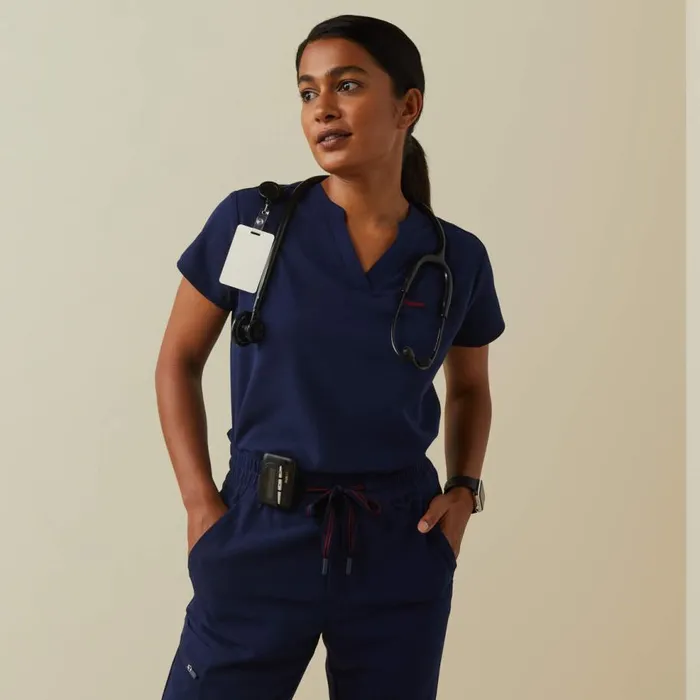 Women Eliza Fashion Scrub Top Navy Ariat Scrubs