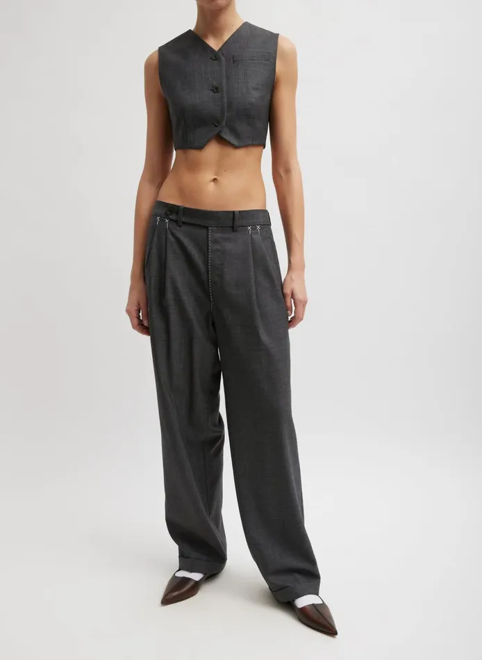 Women Ellis Suiting Derrick Trouser Grey Multi Tibi Suits