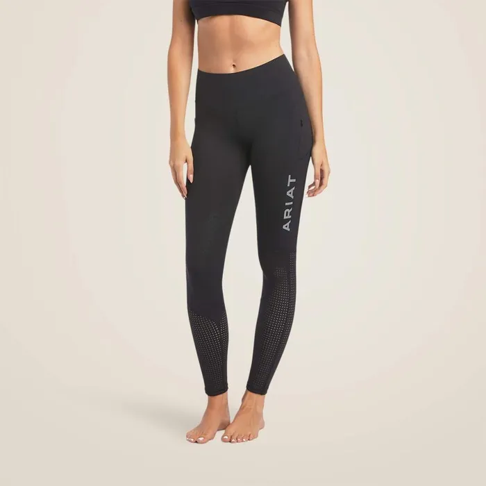 Women Eos Knee Patch Tight Black Ariat Pants and Shorts