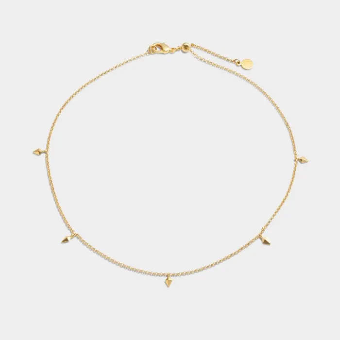 Women Estee Waterproof Gold Charm Choker Katie Loxton Necklaces