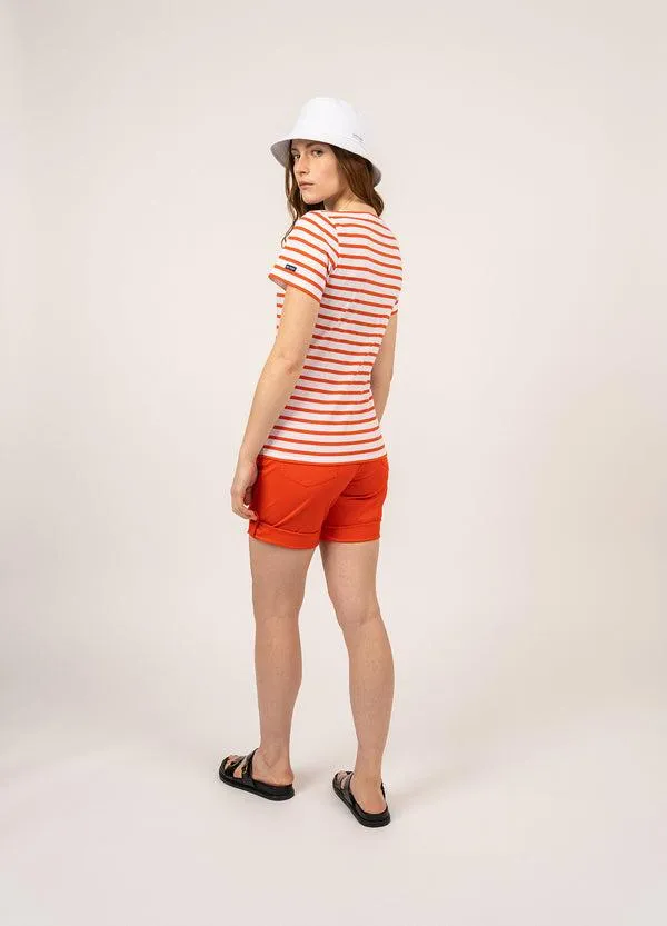 Women ETRILLE II White Tangerine Saint James New Summer Collection Women ETRILLE II White Tangerine Saint James New Summer Collection