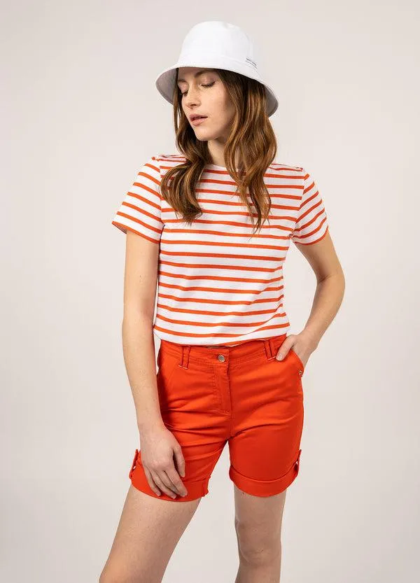 Women ETRILLE II White Tangerine Saint James New Summer Collection Women ETRILLE II White Tangerine Saint James New Summer Collection