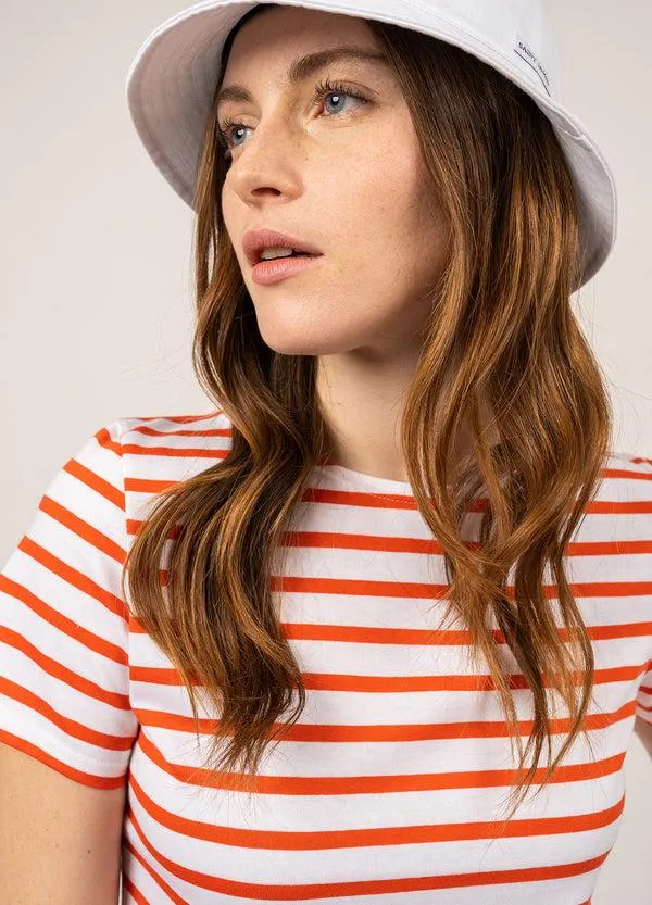 Women ETRILLE II White Tangerine Saint James New Summer Collection Women ETRILLE II White Tangerine Saint James New Summer Collection