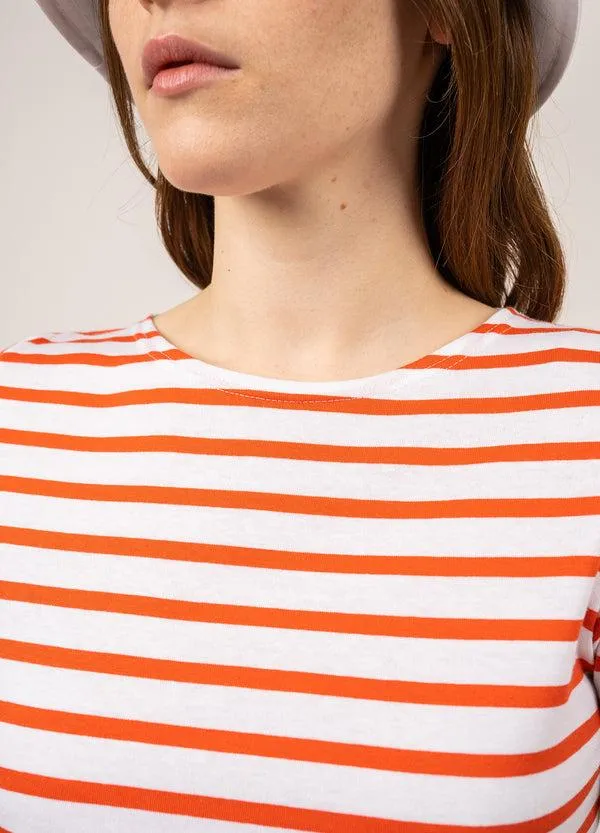 Women ETRILLE II White Tangerine Saint James New Summer Collection Women ETRILLE II White Tangerine Saint James New Summer Collection