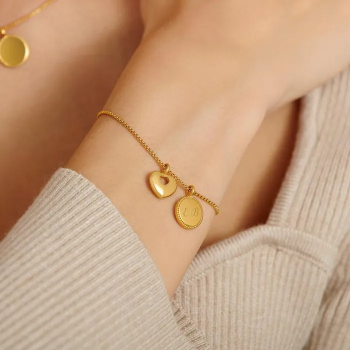 Women Family Forever039 Waterproof Gold Charm Bracelet Katie Loxton Personalised Jewellery Gifts