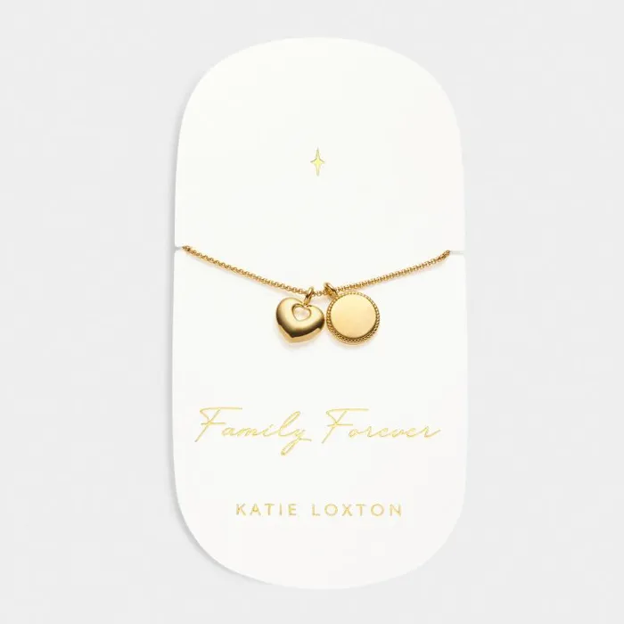 Women Family Forever039 Waterproof Gold Charm Bracelet Katie Loxton Personalised Jewellery Gifts