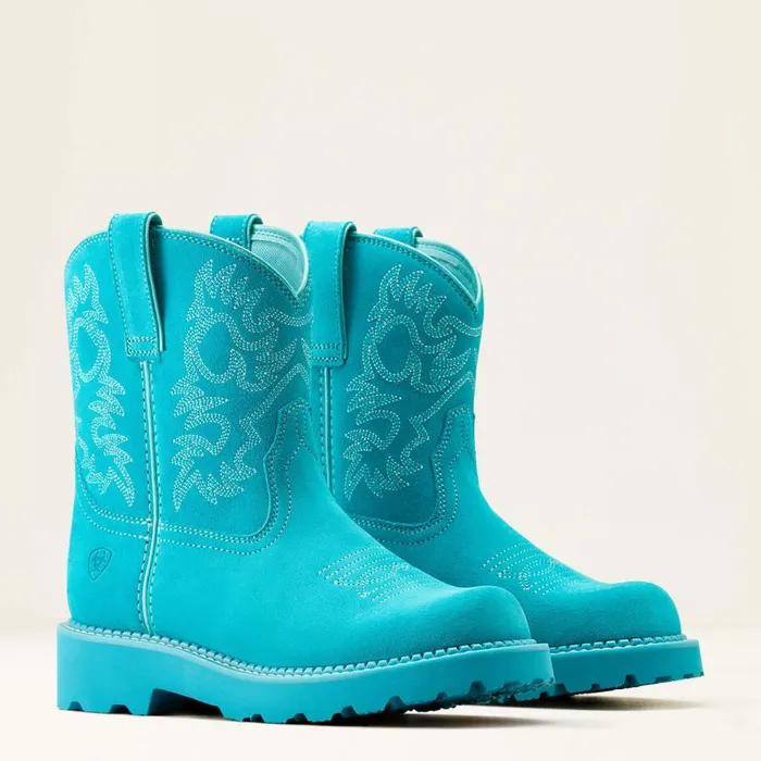 Women Fatbaby Western Boot Brightest Turquoise Ariat Western Boots Women Fatbaby Western Boot Brightest Turquoise Ariat Western Boots