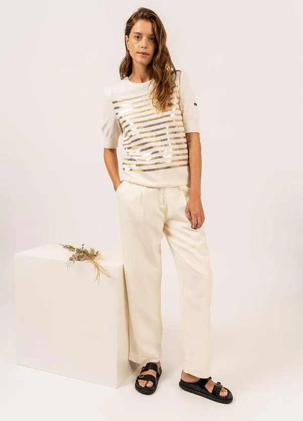 Women FLORENSAC White Gold Metal Saint James New Summer Collection Women FLORENSAC White Gold Metal Saint James New Summer Collection