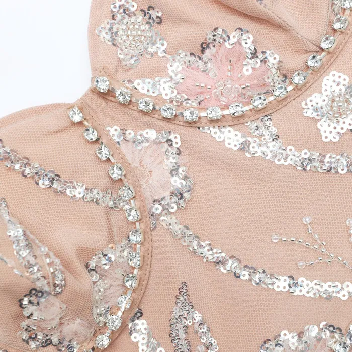 Women Flower Sequin Tier Maxi Dress Self Portrait Dresses