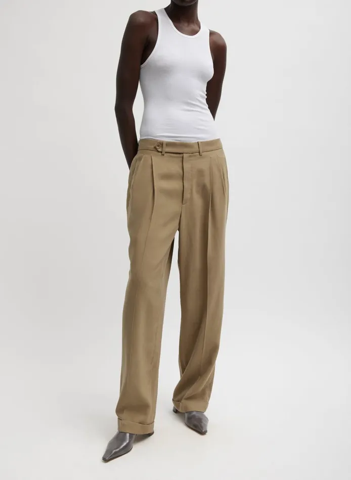 Women Fluid Suiting Derrick Men039s Trouser Walnut Tibi Pants and Shorts