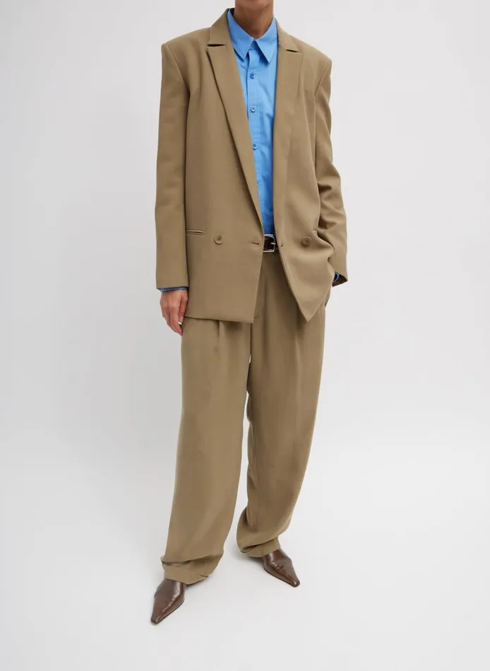 Women Fluid Suiting Derrick Men039s Trouser Walnut Tibi Pants and Shorts
