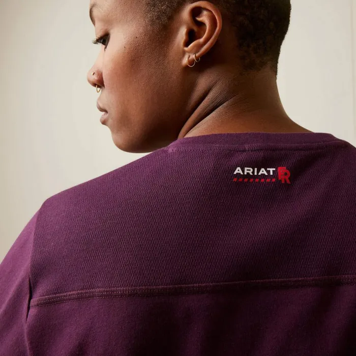 Women FR AC Crew Top Potent Purple Ariat TShirts and Tops Women FR AC Crew Top Potent Purple Ariat TShirts and Tops