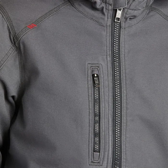 Women FR DuraLight Stretch Canvas Jacket Iron Grey Ariat Workwear Women FR DuraLight Stretch Canvas Jacket Iron Grey Ariat Workwear