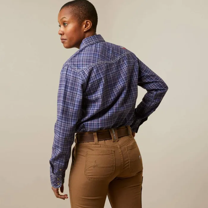 Women FR Tillie Snap Work Shirt Colony Blue Plaid Ariat TShirts and Tops Women FR Tillie Snap Work Shirt Colony Blue Plaid Ariat TShirts and Tops