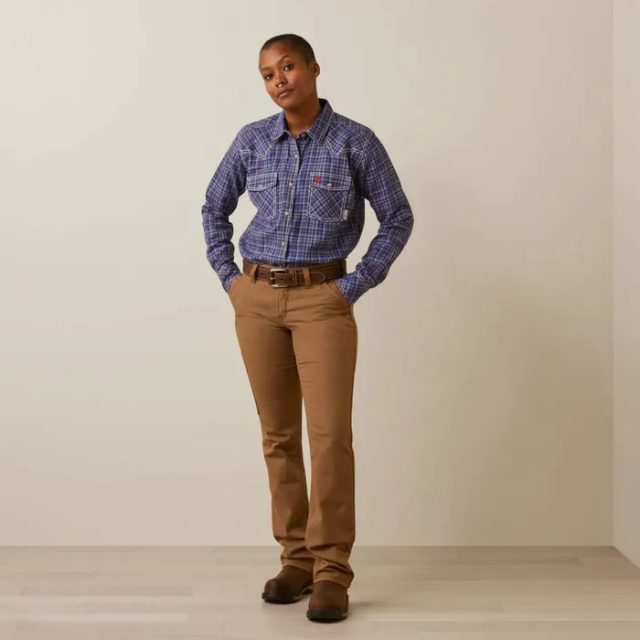 Women FR Tillie Snap Work Shirt Colony Blue Plaid Ariat TShirts and Tops Women FR Tillie Snap Work Shirt Colony Blue Plaid Ariat TShirts and Tops