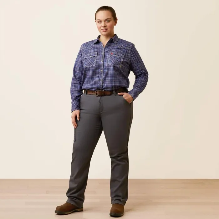 Women FR Tillie Snap Work Shirt Colony Blue Plaid Ariat TShirts and Tops Women FR Tillie Snap Work Shirt Colony Blue Plaid Ariat TShirts and Tops