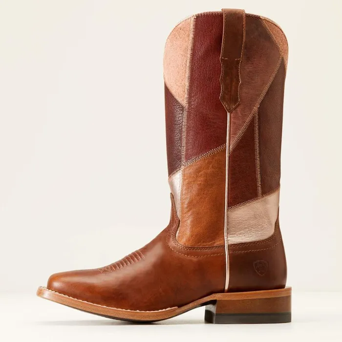 Women Frontier Patchwork Western Boot Dapper Tan Ariat Western Boots Women Frontier Patchwork Western Boot Dapper Tan Ariat Western Boots