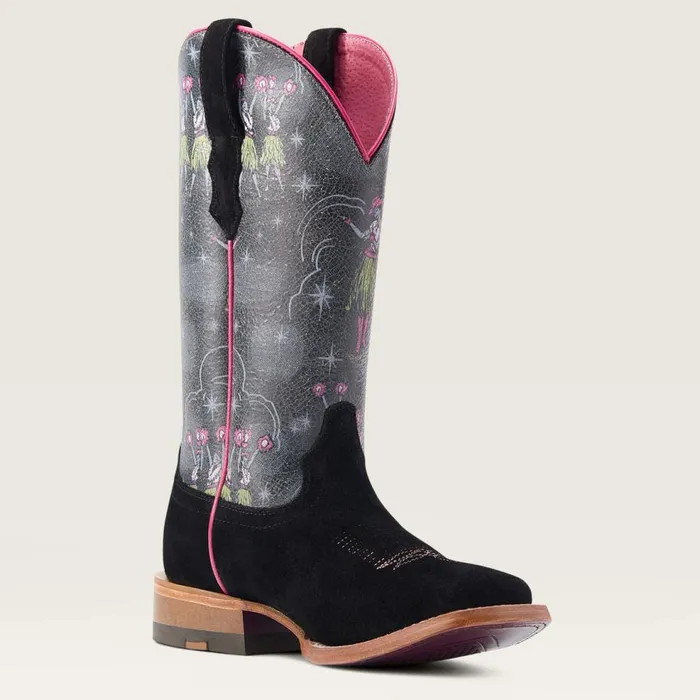 Women Frontier Western Aloha Western Boot Black Roughout Ariat Western Boots Women Frontier Western Aloha Western Boot Black Roughout Ariat Western Boots