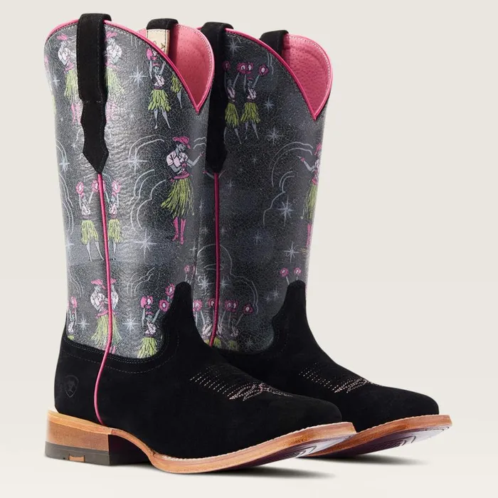 Women Frontier Western Aloha Western Boot Black Roughout Ariat Western Boots Women Frontier Western Aloha Western Boot Black Roughout Ariat Western Boots