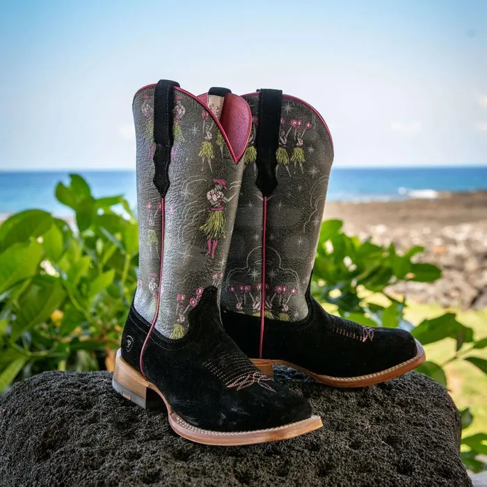 Women Frontier Western Aloha Western Boot Black Roughout Ariat Western Boots Women Frontier Western Aloha Western Boot Black Roughout Ariat Western Boots