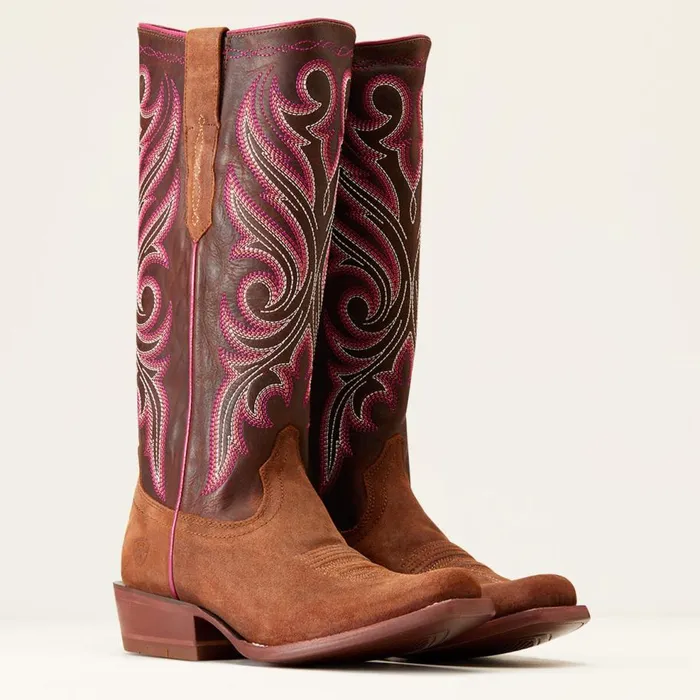 Women Futurity Starlight StretchFit Western Boot Terracotta Roughout Ariat Western Boots Women Futurity Starlight StretchFit Western Boot Terracotta Roughout Ariat Western Boots