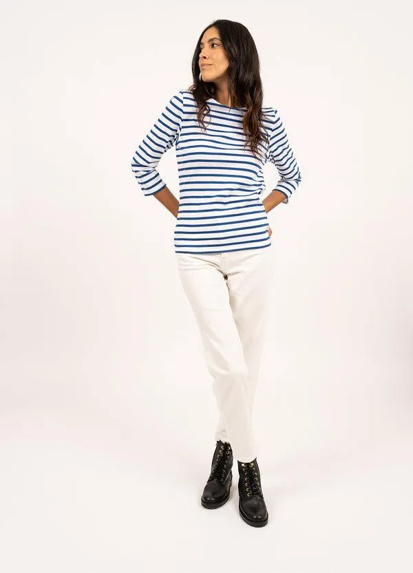 Women GALATHEE II White Royal Blue Saint James Breton Striped Shirts Women GALATHEE II White Royal Blue Saint James Breton Striped Shirts