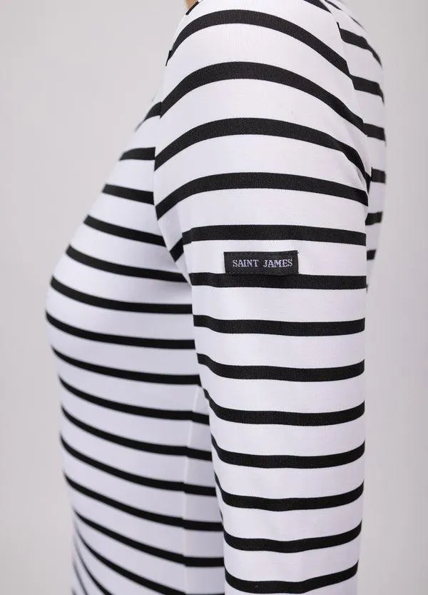 Women GARDECOTE III White Black Saint James Breton Striped Shirts Women GARDECOTE III White Black Saint James Breton Striped Shirts