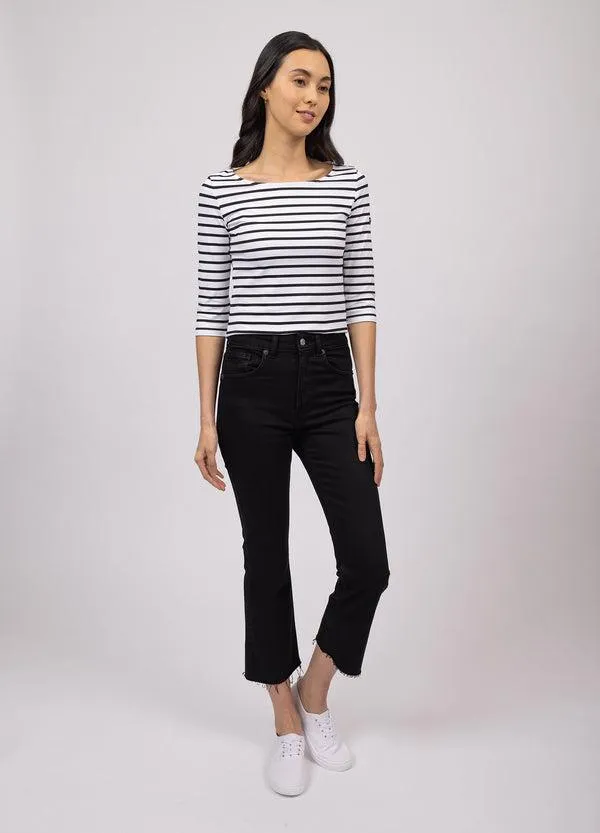 Women GARDECOTE III White Black Saint James Breton Striped Shirts Women GARDECOTE III White Black Saint James Breton Striped Shirts