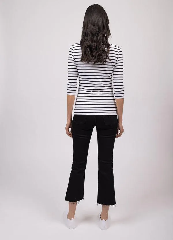 Women GARDECOTE III White Black Saint James Breton Striped Shirts Women GARDECOTE III White Black Saint James Breton Striped Shirts