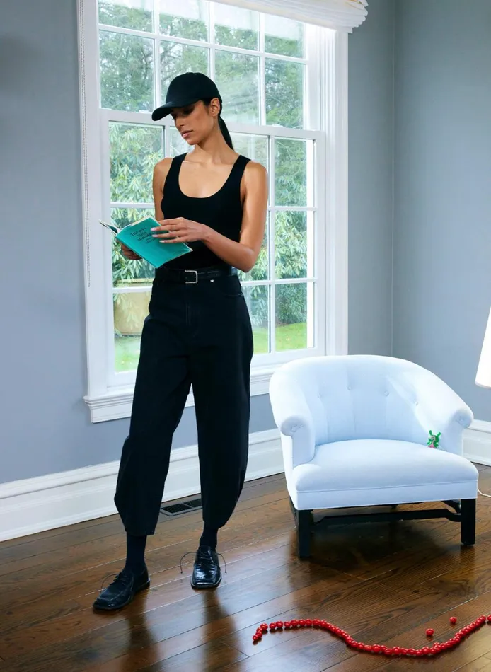 Women Giselle Tank Sweater Black Tibi Fundamentals