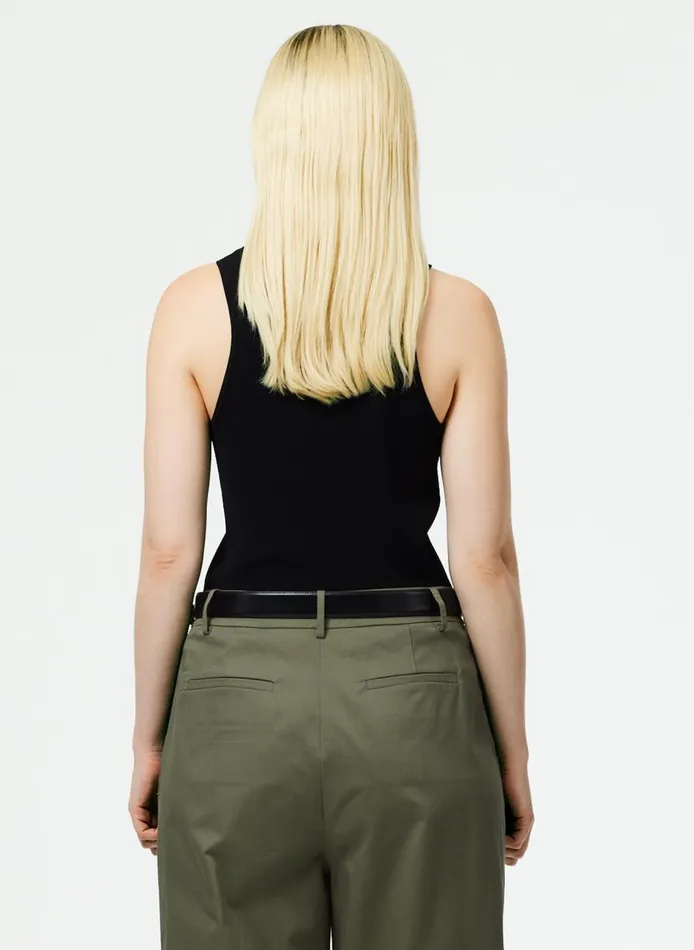 Women Giselle Tank Sweater Black Tibi Fundamentals